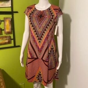Geo Print Dress.  Size 10P